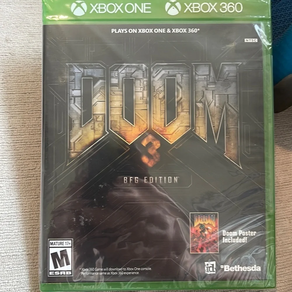 Xbox one 360 doom 3 bfg edition video game